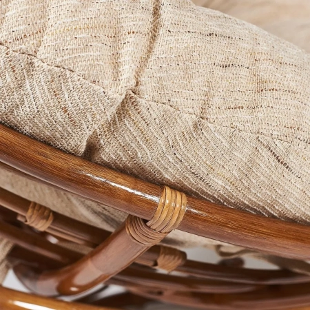 Кресло "PAPASAN" 23/01 W, с подушкой, бежевый, орех