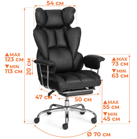 Кресло Comfy CR черное