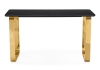 Керамический стол Селена 4 160х90 черный мрамор, золото