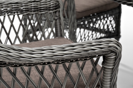 "Сицилия" обеденная группа плетеная, цвет графит "Сицилия" обеденная группа плетеная, цвет графит