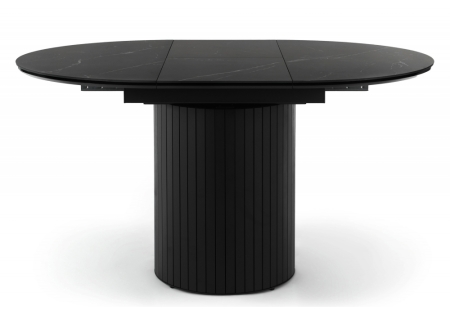 Керамический стол Лорен 100(140) shakespeare black, черный