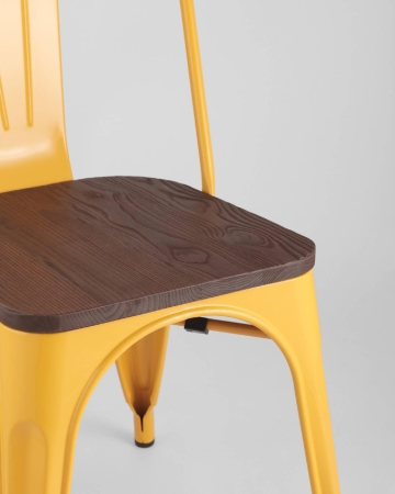 Стул TOLIX WOOD желтый Стул TOLIX WOOD желтый