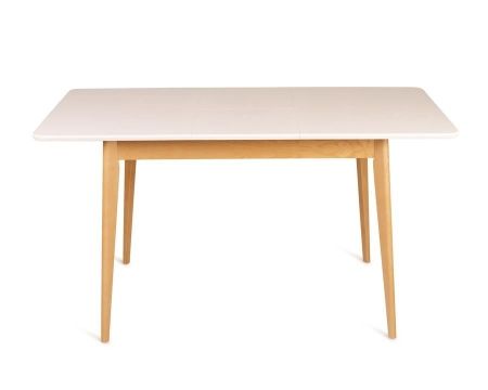 Стол прямоугольный Рэй-1030 натуральный, белая эмаль