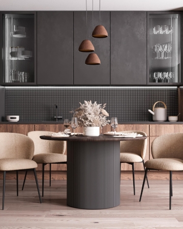 Стул Блейз букле капучино каркас серо-коричневый Стул Блейз букле капучино каркас серо-коричневый