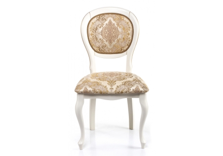 Стул деревянный Adriano молочный с патиной