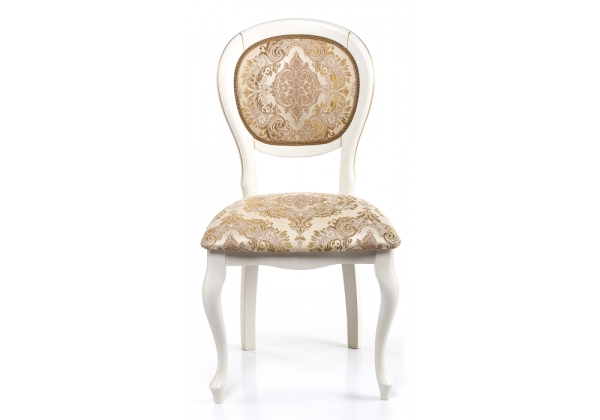 Стул деревянный Adriano молочный с патиной