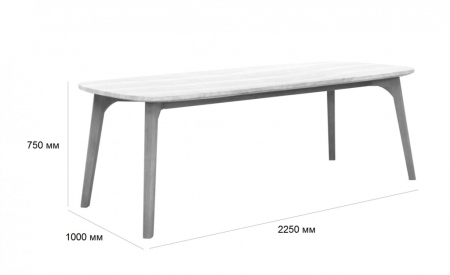 Комплект деревянной мебели Tagliamento Mali светлое дерево