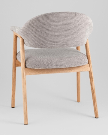 Стул обеденный Tavu с деревянными ножками серый