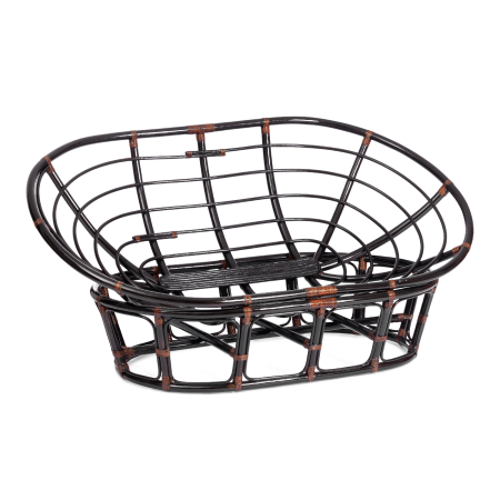 Диван MAMASAN/МАМАСАН 23/02 W, с подушкой, серый, темно-коричневый