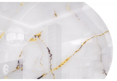 Стеклянный стол Норфолк 100х78 золото