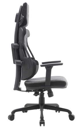 Стул для геймера Serval S ткань Черно-серый