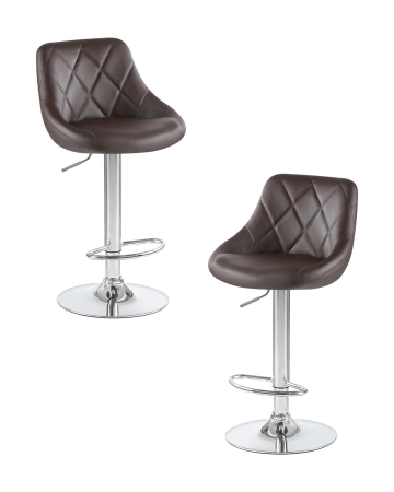 Набор 2 шт Стул барный LOGAN, коричневый