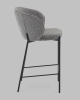 Стул полубарный Тисдейл букле темно-серый