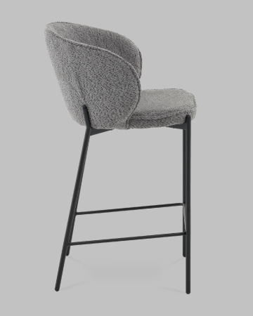 Стул полубарный Тисдейл букле темно-серый