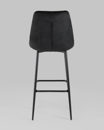 Стул барный Флекс велюр черный