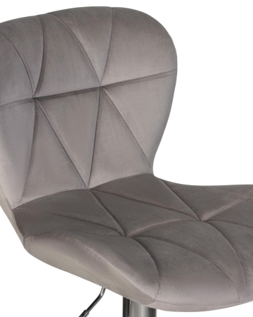 Набор 2 шт Стул барный BARNY, серый велюр (MJ9-75)