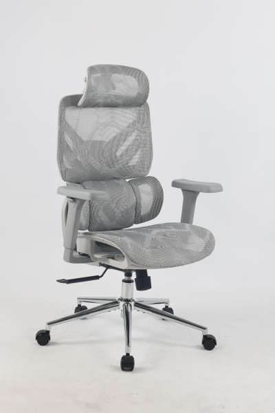 Кресло офисное TopChairs Structo серая сетка