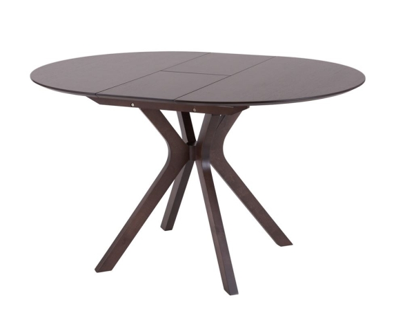 Стол Пекин раздвижной 1000*1000+300 темный орех