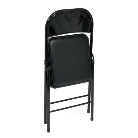 Стул складной Secret De Maison FOLDER (mod. 032) каркас металл, сиденье и спинка и экокожа, 41*51*76 см, черный