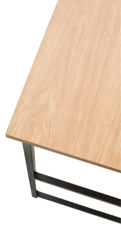 Компьютерный стол LUCIA H475 дуб натуральный, черный каркас