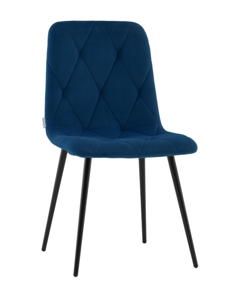 Стул Одди Diamond велюр синий Стул Одди Diamond велюр синий