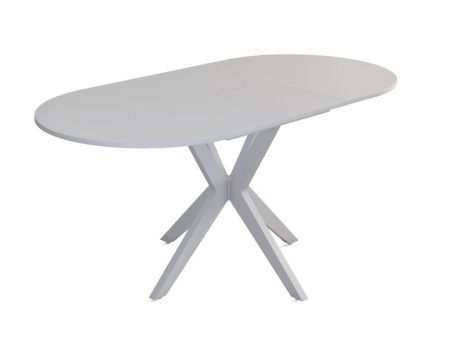 Стол "Астерия" белый, шпон бук 1300 (1750) * 900