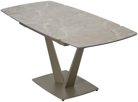 Стол ALATRI 120 MATT LATTE STONE SOLID CERAMIC, TAUPE