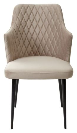 Стул HERMAN латте #25 велюр, черный каркас