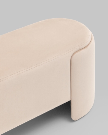 Банкетка Taks велюр молочный
