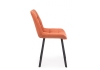 Стул на металлокаркасе Челси 360 П терракотовый (zd 432), черный np