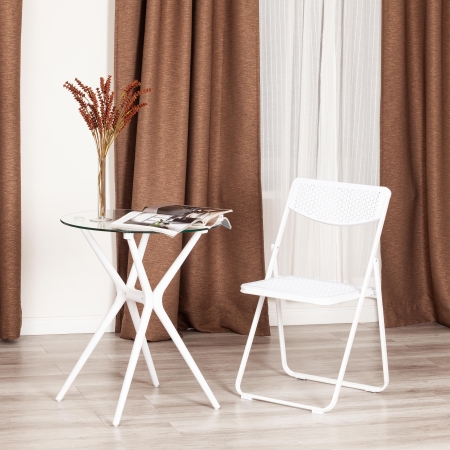 Стул складной FOLDER (mod. 3016) 48,5х48х82,5 см, белый