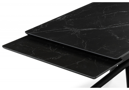 Керамический стол Мэриан 140(200)х80 shakespeare black, черный