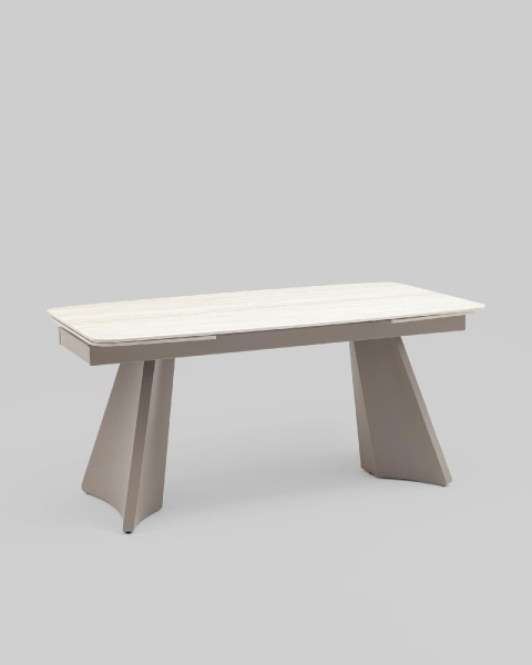 Стол обеденный Eliora 160-240*90 см серая керамика