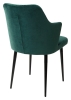 Стул HERMAN зеленый #19 велюр, черный каркас