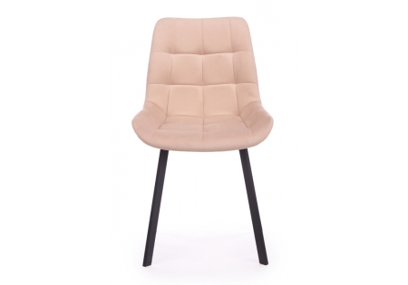 Стул на металлокаркасе Челси 360 П бежевый (zd 210), черный np