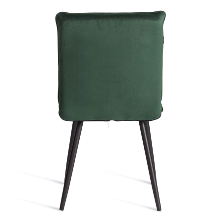 Стул обеденный Sweet зеленый, велюр и металл, мягкое сиденье, без подлокотников