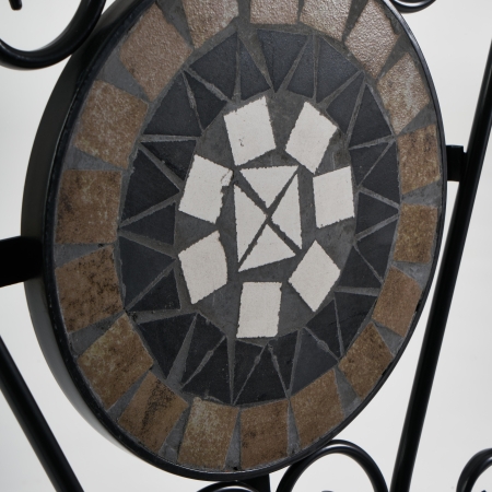 Стул Secret de Maison VICENZA (mod. PL08-7451RV) металл, 36*35*91 см, черный, плитка калейдоскоп