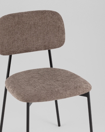 Стул Chao коричневый черные ножки 2 шт.