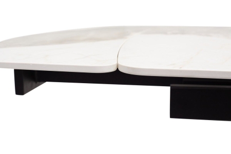 Стол RIVOLI 140 GLOSS LUXURY PANDORA SINTERED STONE, BLACK