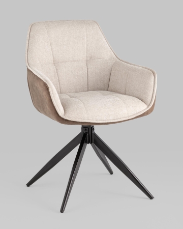 Стул обеденный Alba бежевый спинка экокожа