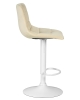Набор 2 шт Стул барный TAILOR WHITE, бежевый велюр (MJ9-10)