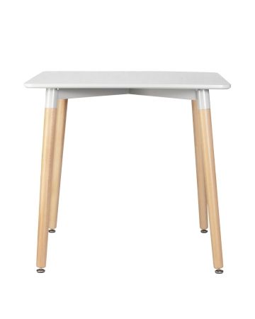 Стол обеденный SERRA ножки светлый бук, столешница светло-серая