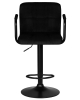 Набор 2 шт Стул барный KRUGER ARM BLACK, черный вельвет (LAR-E2041-52)