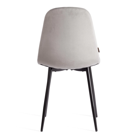 Стул BREEZE (mod. JSC-58) велюр и металл, серый и черный