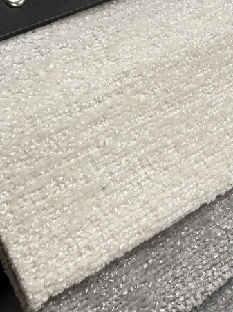 Кресло ARGOS 3018-01 белый, шенилл, черный каркас