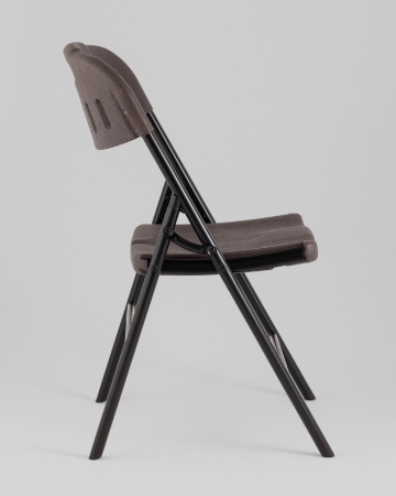 Стул складной банкетный коричневый под дерево