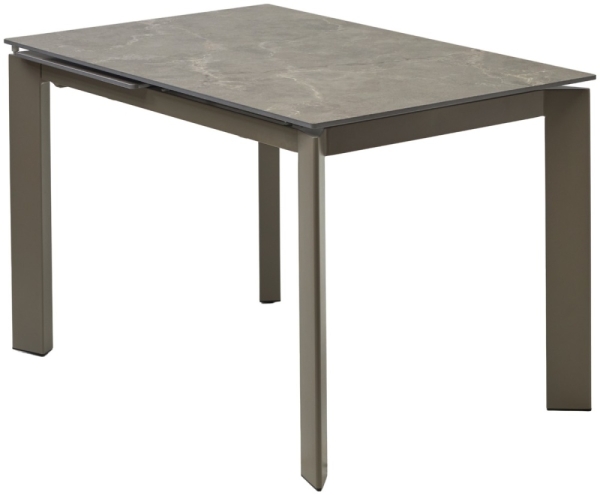 Стол CORNER 120 MATT LATTE STONE SOLID CERAMIC, TAUPE