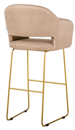 Кресло бар Oscar Браун/Линк золото