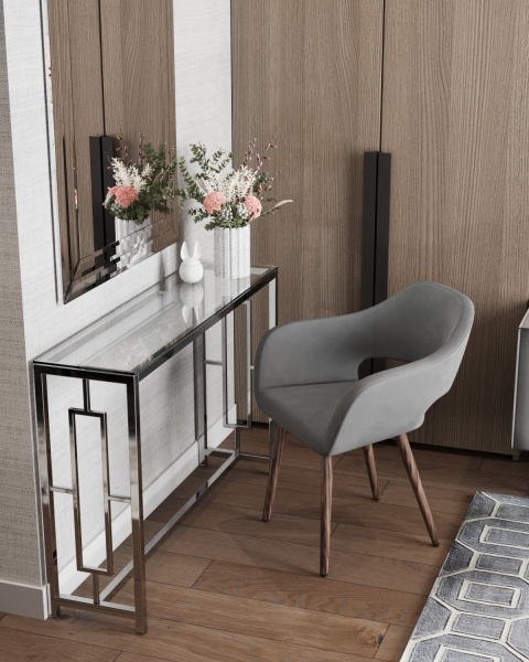 Консоль БРУКЛИН 115*30 серебро Консоль БРУКЛИН 115*30 серебро