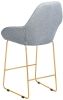 Кресло полубар Kent Грей/Линк золото